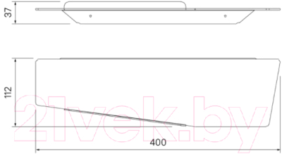 Полка для ванной Iddis Slide SLISC00I44
