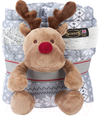 Подстилка для животных Scruffs С игрушкой / 660702 (белый/серый) - фото