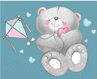 Детская накладка на унитаз Maltex Мишка / 2091