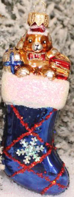 Елочная игрушка Orbital Носочек / 200-048-2 - фото