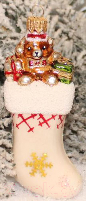 Елочная игрушка Orbital Носочек / 200-048-5 - фото