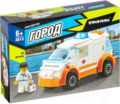 Конструктор Bondibon Город. Скорая помощь / ВВ4813 - фото