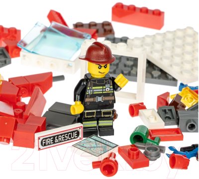 Конструктор Bondibon Пожарная Служба. Пожарный пост / ВВ4819