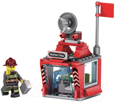 Конструктор Bondibon Пожарная Служба. Пожарный пост / ВВ4819