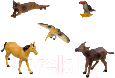 Набор фигурок игровых Bondibon Ребятам о зверятах / ВВ3135 - фото