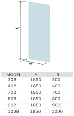 Душевая стенка WeltWasser WW400 80B