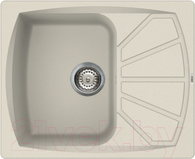 Мойка кухонная Elleci Living 125 Bianco Titano G68 / LGL12568 - фото