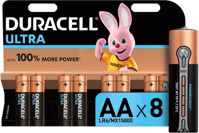 Комплект батареек Duracell UltraPower AA - фото