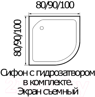 Душевая кабина RIVER Dunay 100/24 МТ