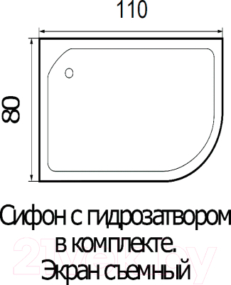 Душевая кабина RIVER Dunay 110/80/24 MT L