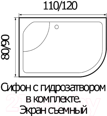 Душевая кабина RIVER Dunay 110/80/44 MT L