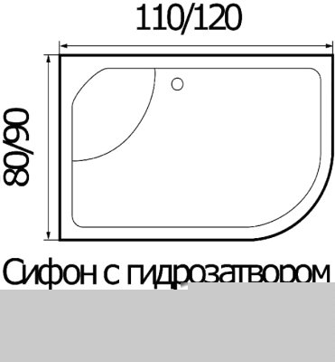 Душевая кабина RIVER Dunay 120/90/44 МТ L