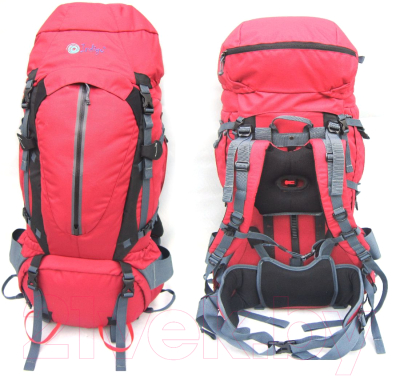 Рюкзак туристический Indigo Sport Explore (красный/серый)