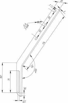 Удлинитель кронштейна желоба Grand Line GL Металлический