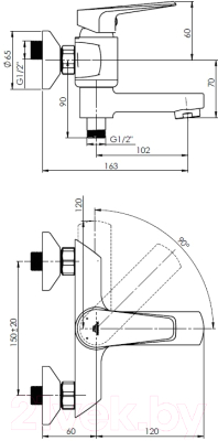 Смеситель Rubineta Deli-10/K (SW) / D1PK08