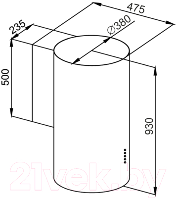 Вытяжка коробчатая Maunfeld Lee Wall 39