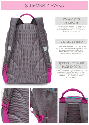 Школьный рюкзак Grizzly RG-163-3