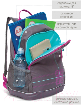 Школьный рюкзак Grizzly RG-163-3