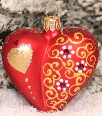 Елочная игрушка Orbital Сердечко / 200-044 - фото
