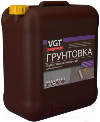 Грунтовка VGT ВД-АК-0301 глубокого проникновения для внутренних работ - фото