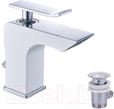 Смеситель LEMARK Contest LM5806CW (хром/белый) - фото