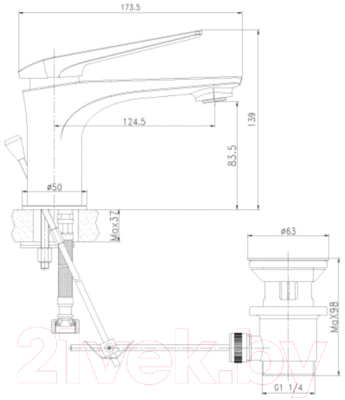 Смеситель LEMARK Allegro LM5906CW