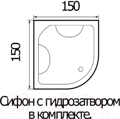Душевая кабина RIVER Temza 150/150/55 МТ