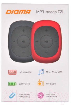 MP3-плеер Digma C2LG 4Gb / 367272