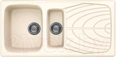 Мойка кухонная Elleci Master 475 Bianco Antico G62 / LGM47562 - фото