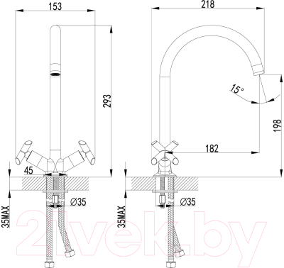 Смеситель LEMARK Practica LM7504C