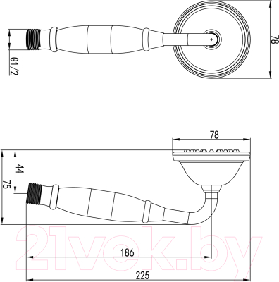 Лейка ручного душа LEMARK LM8007G