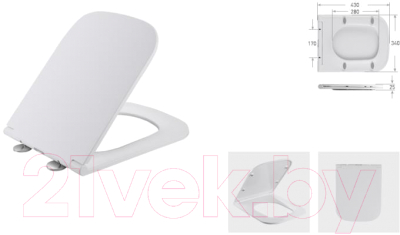 Сиденье для унитаза WeltWasser 5021 GL-WT