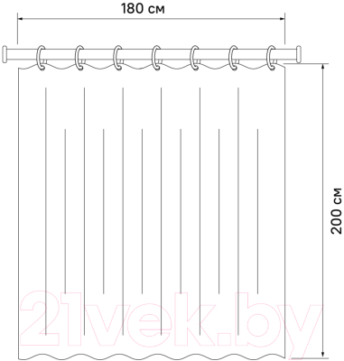 Шторка-занавеска для ванны Iddis B59P118i11