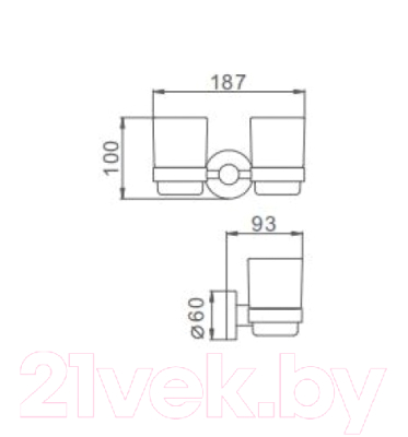 Набор стаканов для зубной щетки и пасты Frap F30208