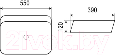 Умывальник WeltWasser Elbach 2243