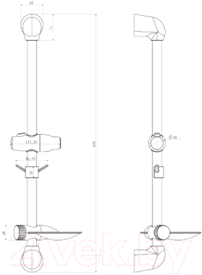 Душевая стойка LEMARK LM8065C