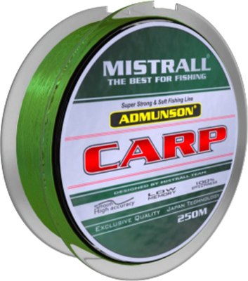 Леска монофильная Mistrall Admunson Camou Carp 0.25мм 250м / ZM-3332125 - фото