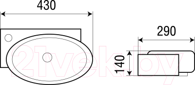 Умывальник WeltWasser WW Aisbach 5011L