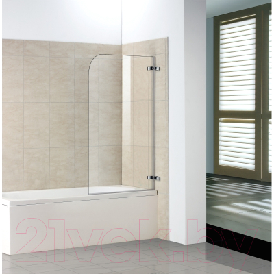 Стеклянная шторка для ванны WeltWasser WW100 100D1-80