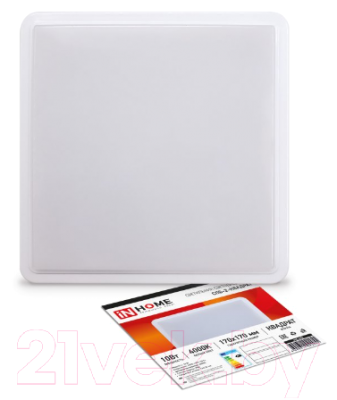 Панель светодиодная INhome СПБ-2-Квадрат Белый / 4690612022055 - фото