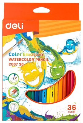 Набор акварельных карандашей Deli Color Emotion / 00730 - фото