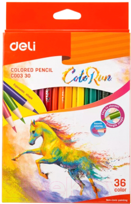 Набор цветных карандашей Deli Color Run / 00330 - фото