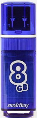 Usb flash накопитель SmartBuy Glossy Blue 8GB (SB8GBGS-B) - фото