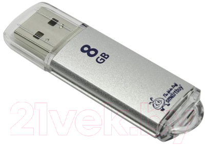 Usb flash накопитель SmartBuy V-Cut Silver 8GB (SB8GBVC-S)