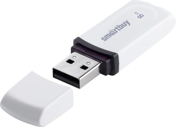 USB flash накопитель SmartBuy Paean White 8GB (SB8GBPN-W)