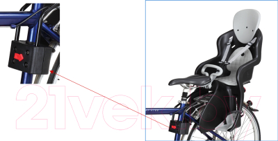 Детское велокресло GHBIKE GH-511RED