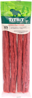Лакомство для собак TiTBiT Золотая коллекция. Колбаса Традиционная / 18675 - фото