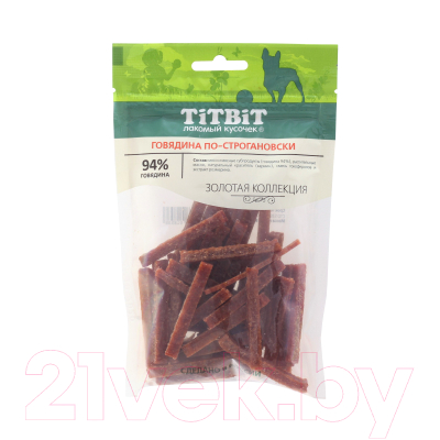 Лакомство для собак TiTBiT Золотая коллекция. Говядина по-строгановски / 18538 - фото