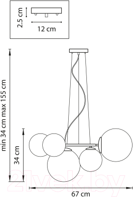 Люстра Lightstar Globo 815057