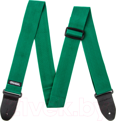 Ремень для гитары Dunlop Manufacturing D07-01RG Poly Strap Green - фото